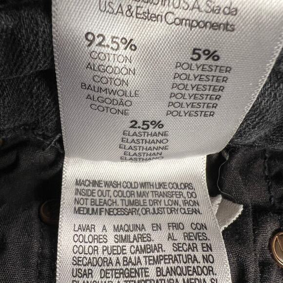 MOTHER The Insider Crop Step Fray Not Guilty Wash (Washed Black) Size 26 - Picture 5 of 16